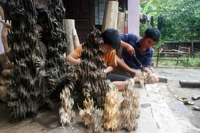 Làng nghề trầm cảnh Trung Phước Quảng Nam