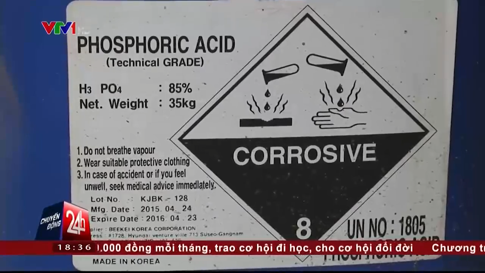 Axit Photphoric là hóa chất có tác dụng giúp nhang cuộn tàn