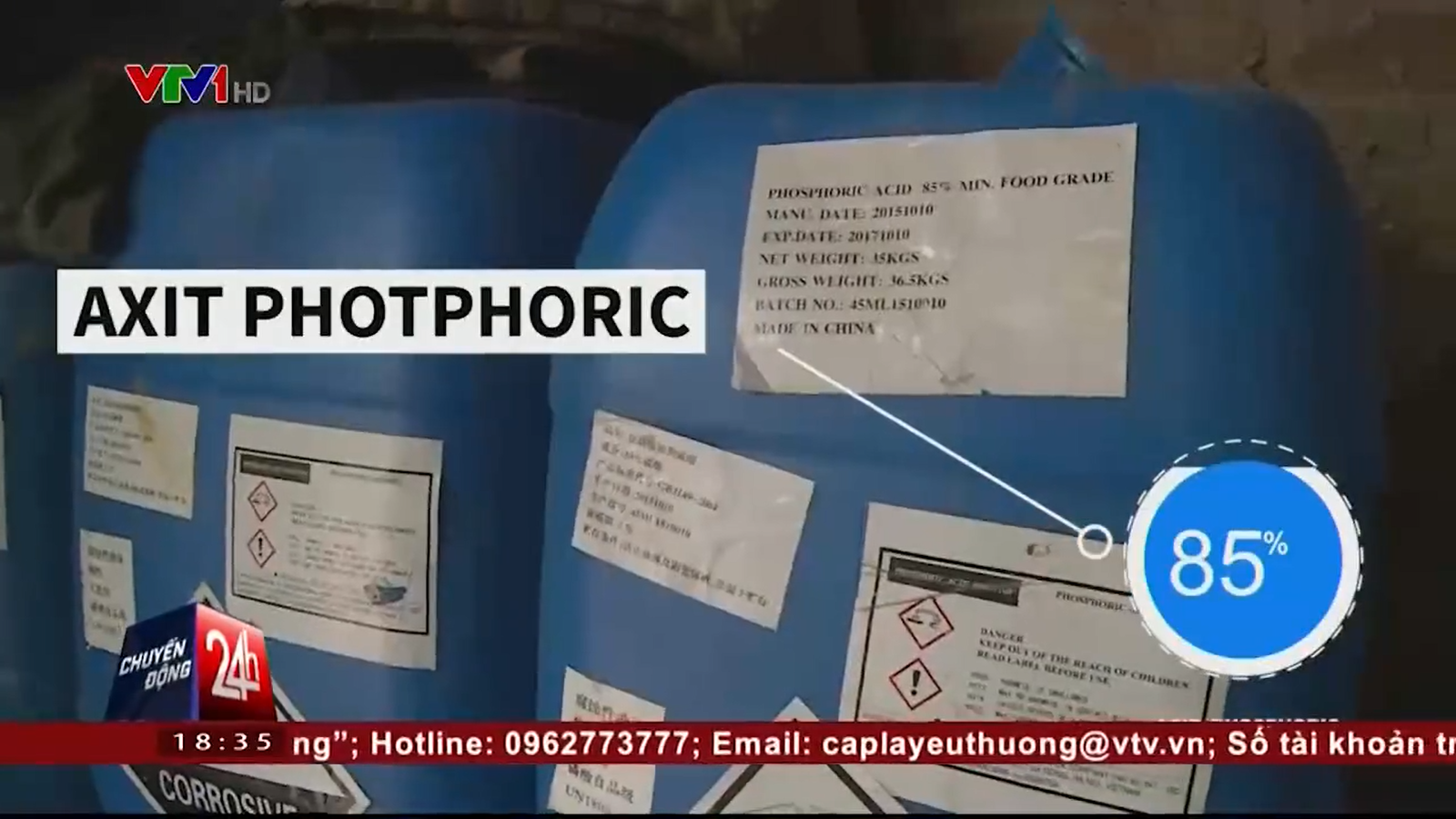 Axit Photphoric là hóa chất có tác dụng giúp nhang đậu tàn cong