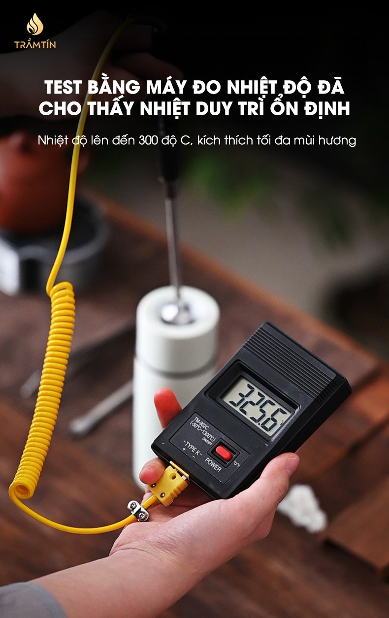 đo kiểm nhiệt độ vận hành lư điện mini