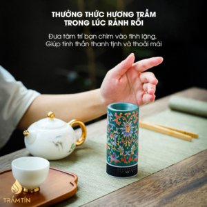 thưởng trầm cùng lư điện cầm tay