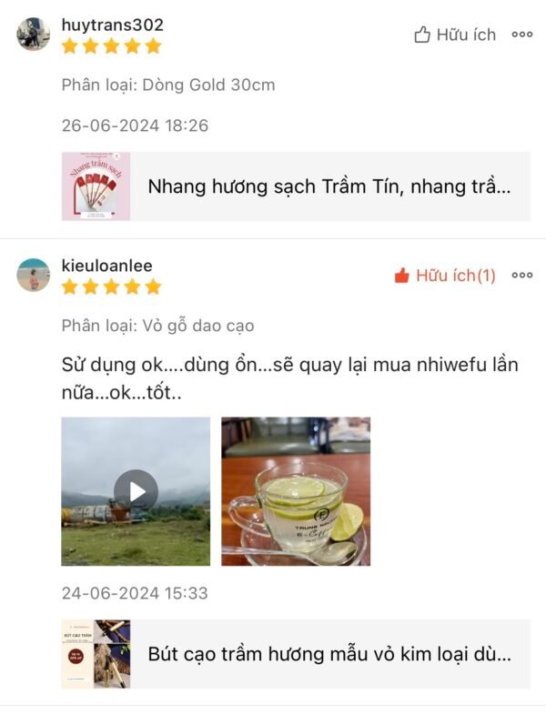 Feedback phu kien